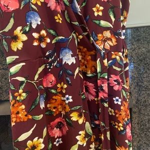 Multi-colored floral dress